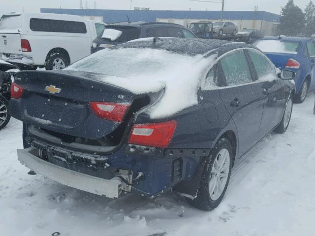 1G1ZE5ST9HF135458 - 2017 CHEVROLET MALIBU LT BLUE photo 4