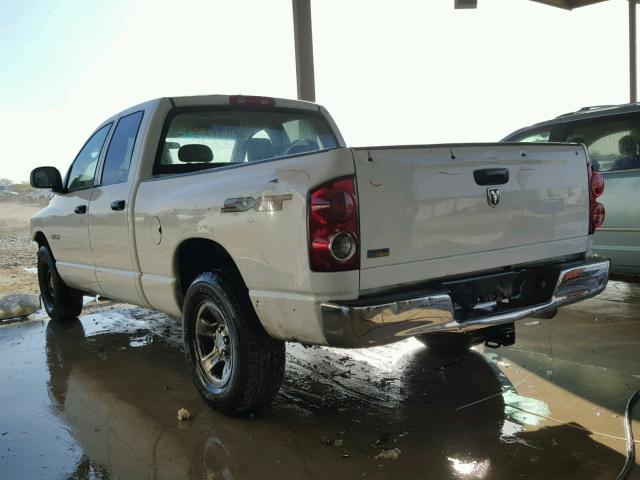 1D7HA18N08S611626 - 2008 DODGE RAM 1500 S WHITE photo 3