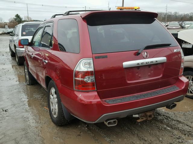 2HNYD18925H523212 - 2005 ACURA MDX TOURIN RED photo 3