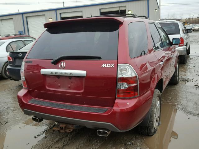 2HNYD18925H523212 - 2005 ACURA MDX TOURIN RED photo 4