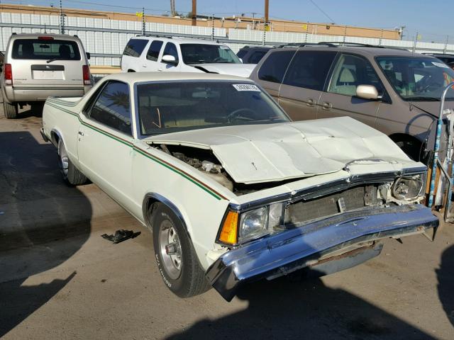 1GCCW80K0BR445283 - 1981 CHEVROLET EL CAMINO WHITE photo 1