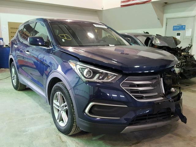 5XYZTDLB3JG527819 - 2018 HYUNDAI SANTA FE S BLUE photo 1