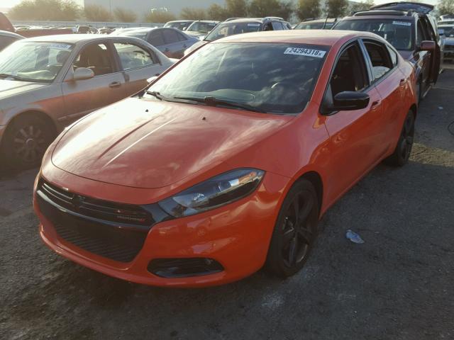 1C3CDFBB6FD380695 - 2015 DODGE DART SXT ORANGE photo 2