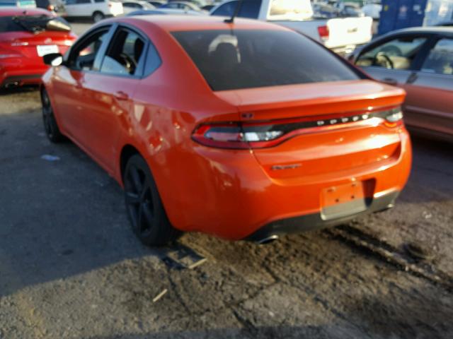 1C3CDFBB6FD380695 - 2015 DODGE DART SXT ORANGE photo 3