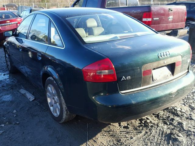 WAUEH54B51N013156 - 2001 AUDI A6 2.8 QUA GREEN photo 3