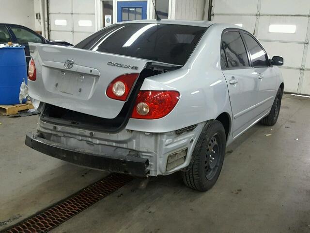 1NXBR30E85Z343372 - 2005 TOYOTA COROLLA CE SILVER photo 4