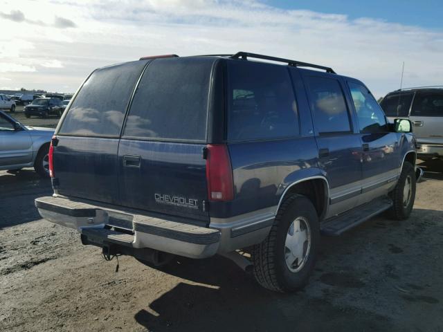 1GNEK13R2XJ511592 - 1999 CHEVROLET TAHOE K150 BLUE photo 4