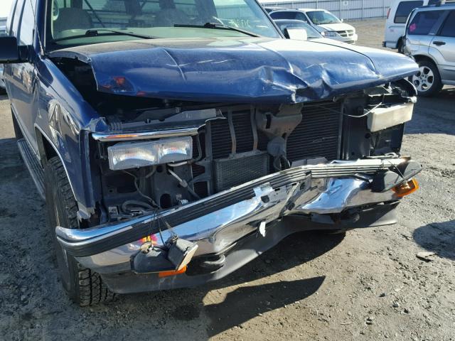 1GNEK13R2XJ511592 - 1999 CHEVROLET TAHOE K150 BLUE photo 9