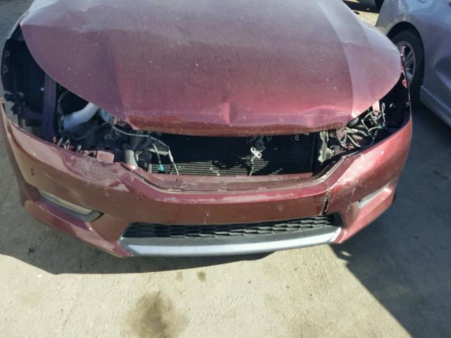 1HGCR2F88EA095910 - 2014 HONDA ACCORD EXL MAROON photo 9