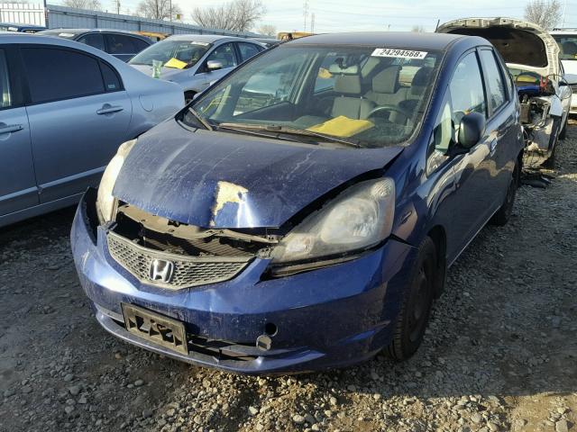 JHMGE8H31BC019458 - 2011 HONDA FIT BLUE photo 2