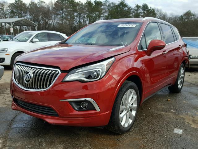 LRBFXFSX8GD187606 - 2016 BUICK ENVISION P RED photo 2