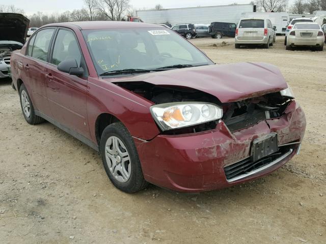 1G1ZS58F27F218982 - 2007 CHEVROLET MALIBU LS RED photo 1