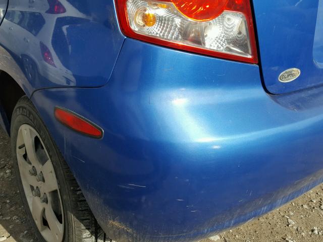 KL1TD66637B691384 - 2007 CHEVROLET AVEO BASE BLUE photo 9