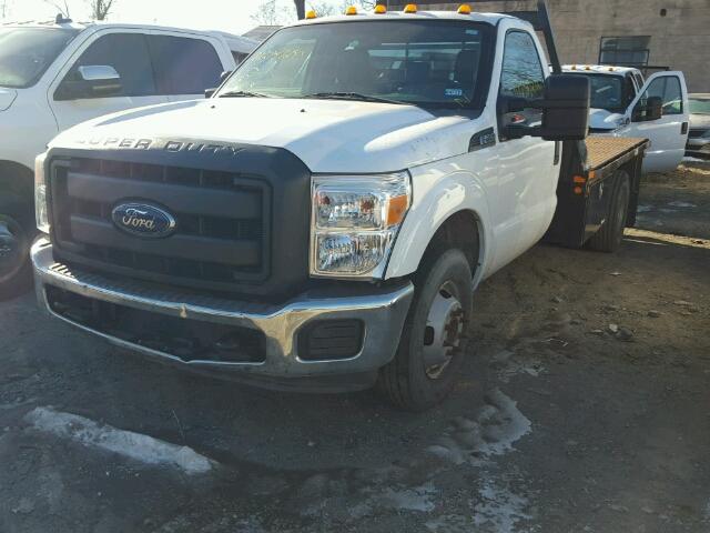 1FDRF3G65DEA70101 - 2013 FORD F350 SUPER WHITE photo 2