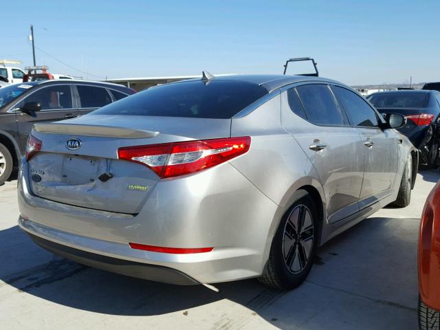 KNAGM4AD9C5016682 - 2012 KIA OPTIMA HYB SILVER photo 4