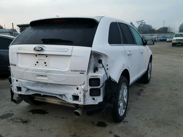 2FMDK4KC3DBB58861 - 2013 FORD EDGE LIMIT WHITE photo 4