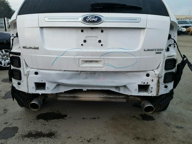 2FMDK4KC3DBB58861 - 2013 FORD EDGE LIMIT WHITE photo 9