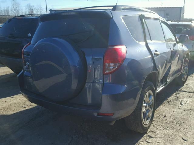 JTMBD33V986080705 - 2008 TOYOTA RAV4 BLUE photo 4