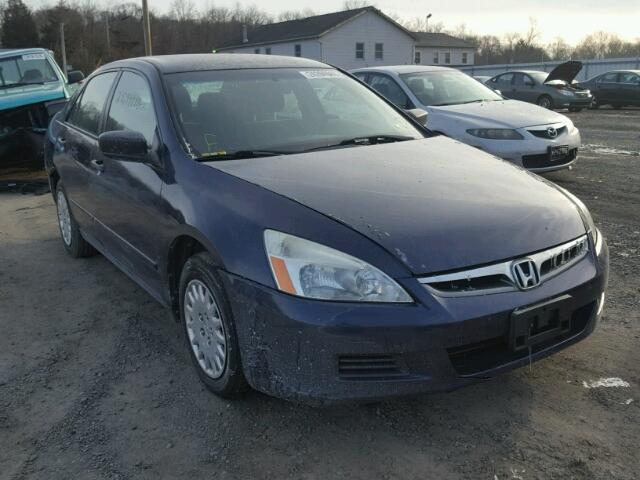 1HGCM56137A226280 - 2007 HONDA ACCORD VAL BLUE photo 1