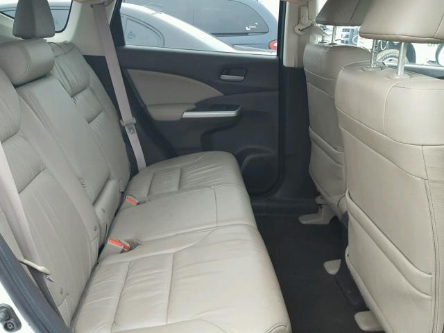 5J6RM4H75EL027392 - 2014 HONDA CR-V EXL WHITE photo 6