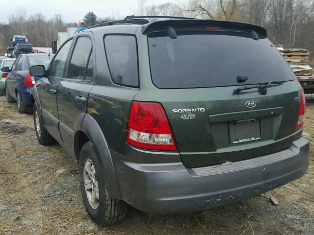 KNDJC733235062680 - 2003 KIA SORENTO EX TEAL photo 3