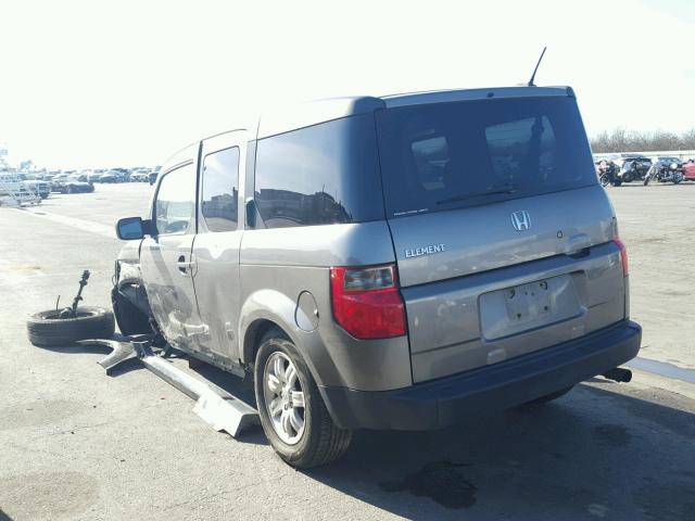 5J6YH287X7L001782 - 2007 HONDA ELEMENT EX CHARCOAL photo 3