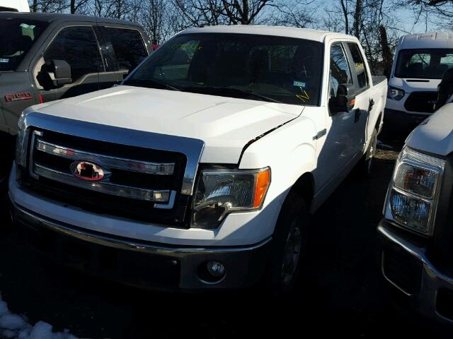 1FTEW1CM0EFC42073 - 2014 FORD F150 SUPER WHITE photo 2