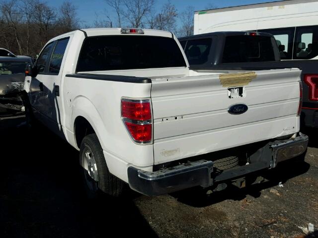 1FTEW1CM0EFC42073 - 2014 FORD F150 SUPER WHITE photo 3