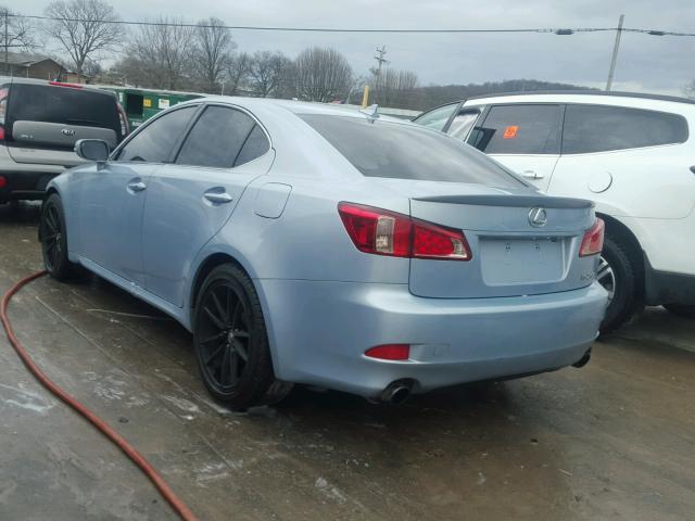 JTHBF5C21B5146073 - 2011 LEXUS IS 250 BLUE photo 3