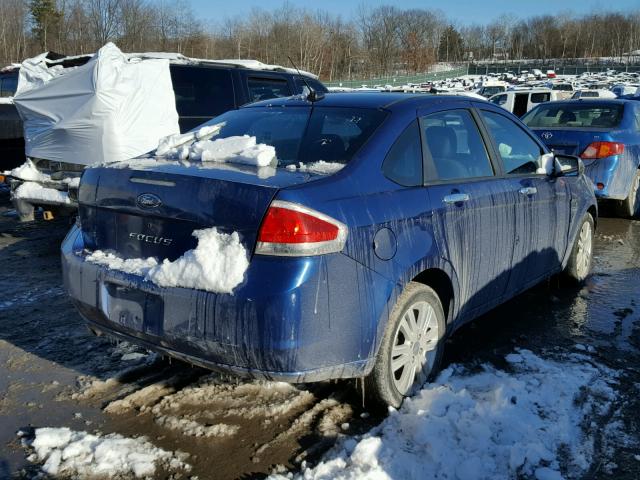 1FAHP35N88W263114 - 2008 FORD FOCUS SE BLUE photo 4