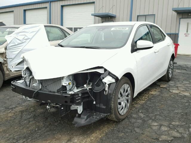 2T1BURHE1HC894111 - 2017 TOYOTA COROLLA L WHITE photo 2