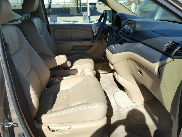 5FNRL38637B079619 - 2007 HONDA ODYSSEY EX GOLD photo 5