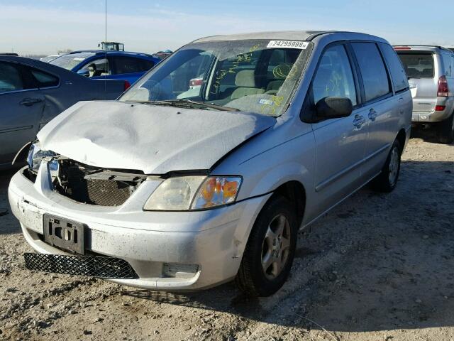 JM3LW28G2Y0160733 - 2000 MAZDA MPV WAGON SILVER photo 2