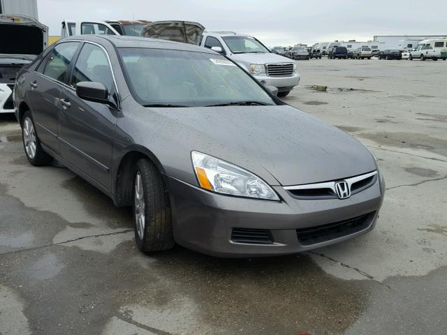 1HGCM66546A065557 - 2006 HONDA ACCORD EX GRAY photo 1