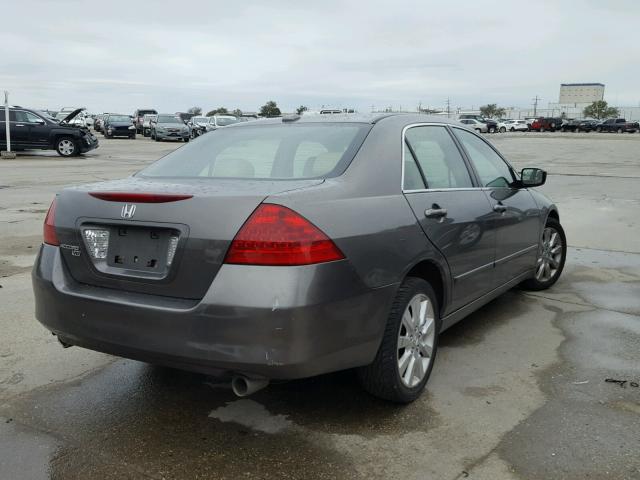 1HGCM66546A065557 - 2006 HONDA ACCORD EX GRAY photo 4