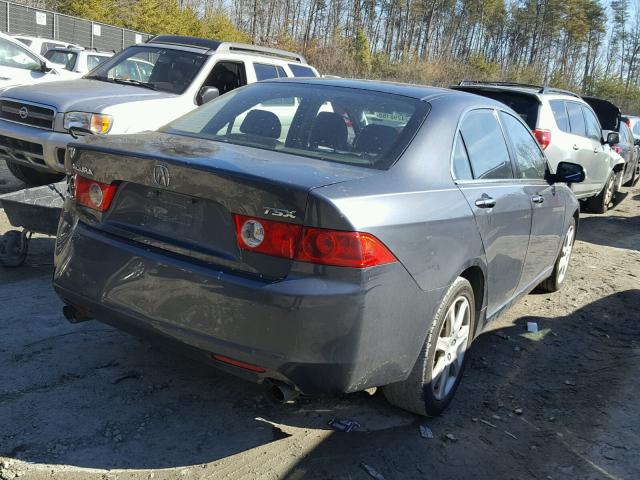 JH4CL96884C043980 - 2004 ACURA TSX GRAY photo 4