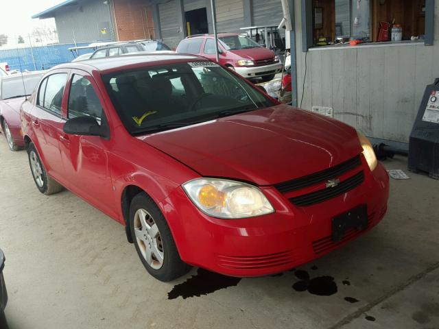 1G1AK55F877122592 - 2007 CHEVROLET COBALT LS RED photo 1