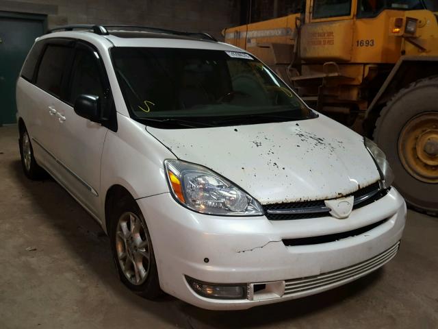 5TDZA22C74S055748 - 2004 TOYOTA SIENNA XLE WHITE photo 1