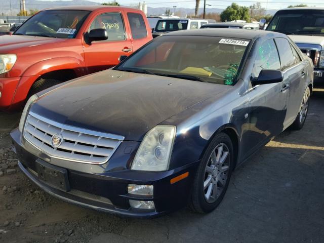 1G6DC67A250191604 - 2005 CADILLAC STS BLUE photo 2