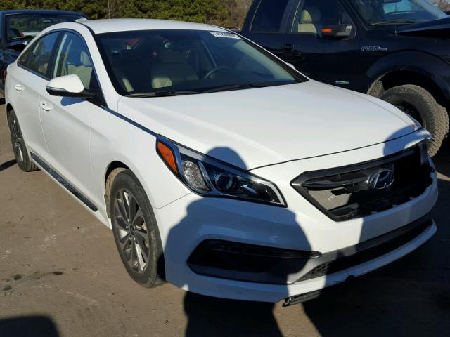 5NPE34AF2GH372122 - 2016 HYUNDAI SONATA SPO WHITE photo 1