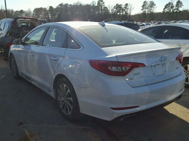 5NPE34AF2GH372122 - 2016 HYUNDAI SONATA SPO WHITE photo 3