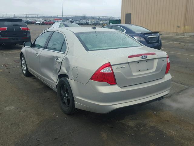 3FAHP0HA4AR365896 - 2010 FORD FUSION SE GOLD photo 3