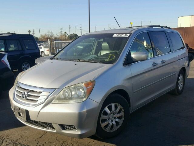 5FNRL38779B003736 - 2009 HONDA ODYSSEY EX SILVER photo 2