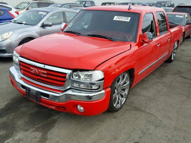 2GTEC13Z661298404 - 2006 GMC NEW SIERRA RED photo 2