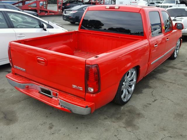 2GTEC13Z661298404 - 2006 GMC NEW SIERRA RED photo 4