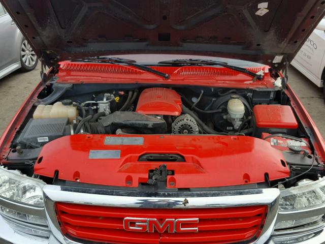 2GTEC13Z661298404 - 2006 GMC NEW SIERRA RED photo 7