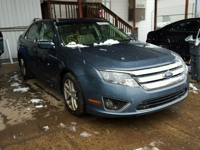 3FAHP0JA3CR179313 - 2012 FORD FUSION SEL BLUE photo 1