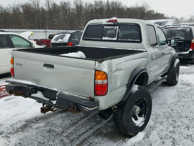 5TEHN72NX1Z824241 - 2001 TOYOTA TACOMA DOU WHITE photo 4