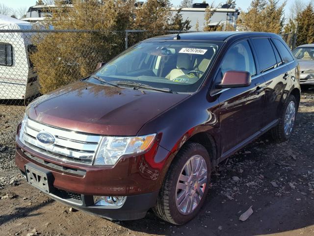 2FMDK4KC0ABA05107 - 2010 FORD EDGE LIMIT BROWN photo 2