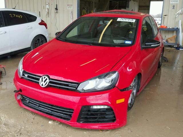 WVWRF7AJ3CW337527 - 2012 VOLKSWAGEN GOLF R RED photo 2